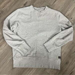 Point Zero Gray Crewneck Sweater Classic Cotton Blend